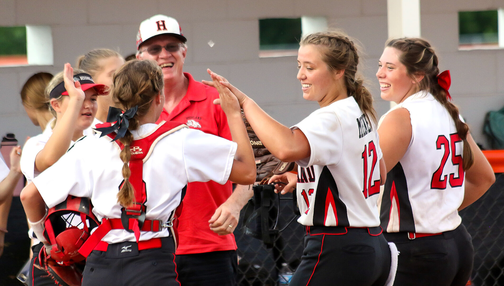 Highland vs. Waterloo softball